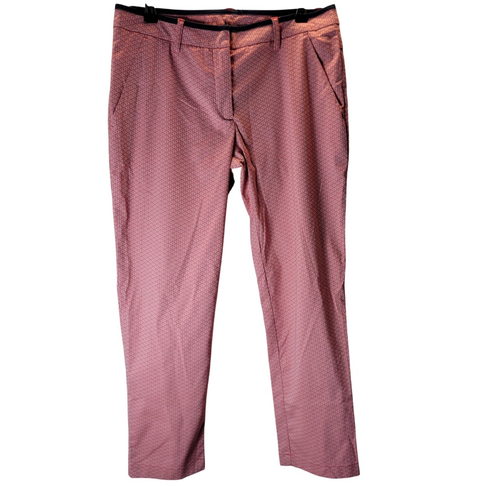 Colmar Golf Women Mulligan Golf Stretch Pants Pink Geometric Trouser‎ US 8 28 44